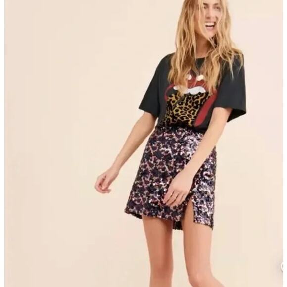 URBAN OUTFITTERS UO NWT Sequin Mini Skirt // S - Picture 3 of 12